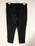 LK BENNETT SOLENE BLACK SLIM SILHOUETTE ANKLE GRAZER TROUSERS SIZE 10