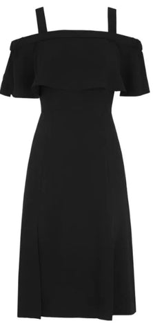 BRAND NEW WHISTLES BLACK PIPER OFF SHOULDER DRESS SIZE 10 MISSING STRAPS