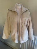 VARLEY MYLA SANDSHELL SHERPA ZIPPED JACKET SIZE S