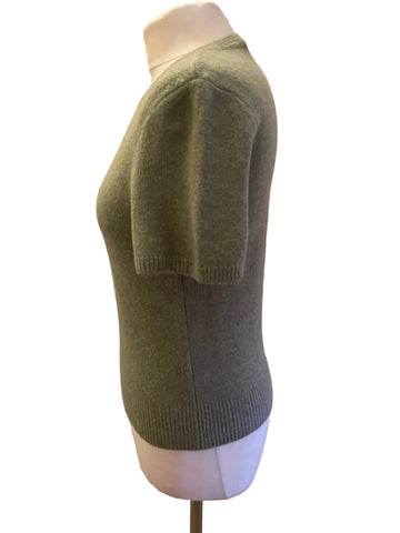 ABERCROMBIE & FITCH GREEN SHORT SLEEVE JUMPER SIZE S