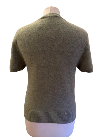 ABERCROMBIE & FITCH GREEN SHORT SLEEVE JUMPER SIZE S