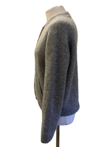 BRAND NEW LA MAILLE SEZANE EDDY GREY KID MOHAIR CARDIGAN/JACKET SIZE S