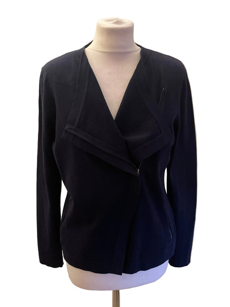 BRAND NEW PHASE EIGHT NAVY BLUE ZIP FRONT CARDIGAN SIZE 14
