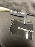 BRAND NEW SONIA RYKIEL MILANO RAYE BLACK & OFF WHITE STRIPE COLLARED SHIFT DRESS SIZE M