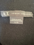 ARMANI EXCHANGE BLACK COLD SHOULDER JUMPER  SIZE XL