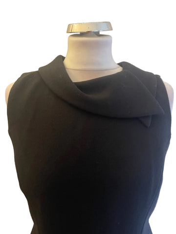 BRAND NEW PAUL COSTELLOE BLACK LABEL BLACK SLEEVELESS PENCIL DRESS  SIZE 10