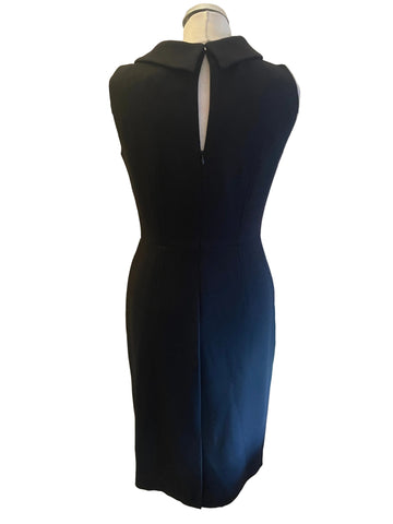 BRAND NEW PAUL COSTELLOE BLACK LABEL BLACK SLEEVELESS PENCIL DRESS  SIZE 10