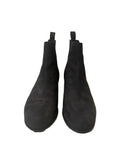 LK BENNETT BLACK MOLESKIN LEATHER CHELSEA BOOTS SIZE 5/38