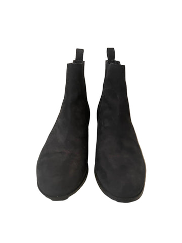 LK BENNETT BLACK MOLESKIN LEATHER CHELSEA BOOTS SIZE 5/38