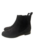 LK BENNETT BLACK MOLESKIN LEATHER CHELSEA BOOTS SIZE 5/38