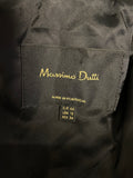 MASSIMO DUTTI DARK GREY 100% WOOL TAILORED JACKET SIZE 44 UK 16