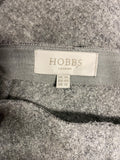 HOBBS GREY WOOL BLEND FLUTED HEMLINE A LINE SKIRT SIZE 14