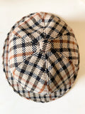 VINTAGE 1976 DAKS BROWN TWEED BUCKET HAT SIZE S