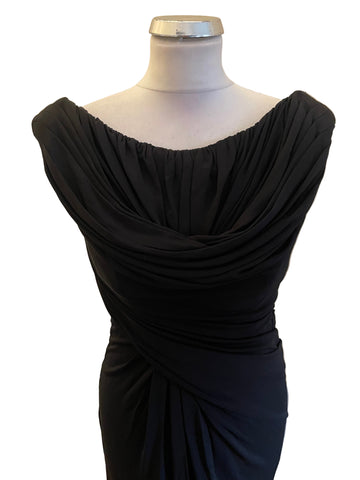 BRAND NEW KAREN MILLEN BLACK SLEEVELESS LONG EVENING DRESS SIZE 10