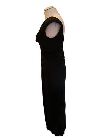 BRAND NEW KAREN MILLEN BLACK SLEEVELESS LONG EVENING DRESS SIZE 10