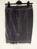 BODEN GRAPE BRUSHED COTTON PENCIL SKIRT SIZE 8R