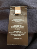 SANDRO NAVY BLUE STRETCH KNIT A-LINE LAZER CUT DETAIL SKIRT SIZE 1 UK 6/8/10