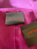BRAND NEW FRANK USHER PURPLE SLEEVELESS SATIN FITTED TOP SIZE 12