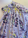 MARCCAIN WISTERIA LANE LILAC FLORAL PRINT SHORT SLEEVE WRAP STYLE DRESS SIZE N5 UK 14/16