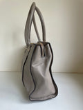 PAUL COSTELLOE BEIGE LEATHER LARGE TOTE/SHOULDER BAG