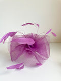 BRAND NEW MADDOX ORCHID PINK FASCINATOR ON HEADBAND
