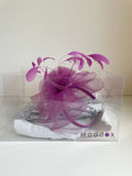 BRAND NEW MADDOX ORCHID PINK FASCINATOR ON HEADBAND