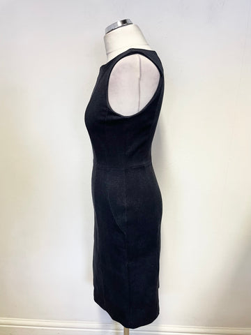 PHASE EIGHT DARK BLUE SLEEVELESS PENCIL DRESS SIZE 8
