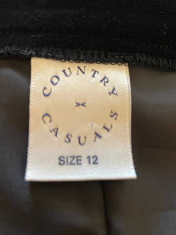 VINTAGE COUNTY CASUALS BLACK & BROWN CHECK JACKET WITH BLACK VELOUR LONG SKIRT & HAT SIZE 10/12