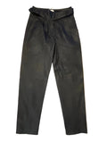 SEZANE FRANCKY BLACK LAMBS LEATHER TROUSERS SIZE 36 UK 8/10