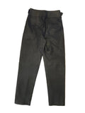 SEZANE FRANCKY BLACK LAMBS LEATHER TROUSERS SIZE 36 UK 8/10