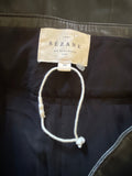 SEZANE FRANCKY BLACK LAMBS LEATHER TROUSERS SIZE 36 UK 8/10