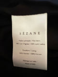 SEZANE FRANCKY BLACK LAMBS LEATHER TROUSERS SIZE 36 UK 8/10