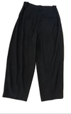 COS BLACK PLEATED FRONT TAPERED LEG CROP TROUSERS SIZE 10