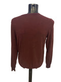 MARKS & SPENCER AUTOGRAPH 100% CASHMERE DARK AUBERGINE LONG SLEEVED JUMPER SIZE L