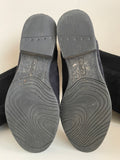 CLARKS NAVY BLUE SUEDE KNEE LENGTH BOOTS SIZE 3/35.5