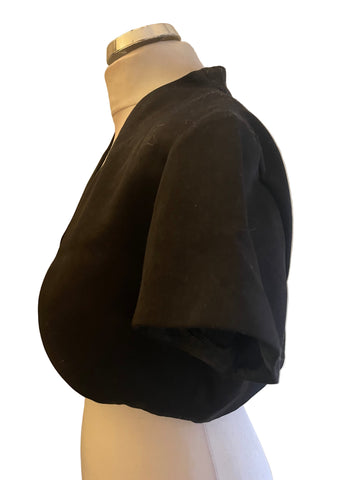 ROMAN ORIGINALS BLACK EDGE TO EDGE BOLERO JACKET  SIZE 16