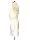 ARIELLA WHITE V NECK SLEEVELESS PENCIL DRESS SIZE 14