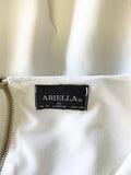 ARIELLA WHITE V NECK SLEEVELESS PENCIL DRESS SIZE 14