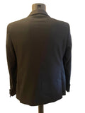 MARKS & SPENCER BLACK MACHINE WASHABLE TUXEDO SUIT SIZE 40 SHORT