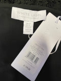 BRAND NEW THE WHITE COMPANY WHITE LABEL BLACK LACE 3/4 SLEEVE SHIFT DRESS SIZE 12
