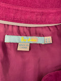 BODEN RASPBERRY PINK BRUSHED COTTON SHORT SLEEVED SHIFT DRESS SIZE 8