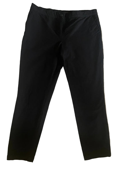 JOSEPH ‘PUNK’ BLACK CROP CAPRI PANTS SIZE 40 UK 12