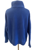MINT VELVET BLUE CHUNKY KNIT LONG SLEEVE JUMPER SIZE XL