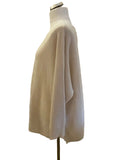MODERN RARITY IVORY 100% CASHMERE OVERSIZE JUMPER  SIZE L
