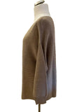 BRAND NEW MODERN RARITY BEIGE RIB KNIT OVERSIZE JUMPER SIZE L