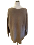 BRAND NEW MODERN RARITY BEIGE RIB KNIT OVERSIZE JUMPER SIZE L