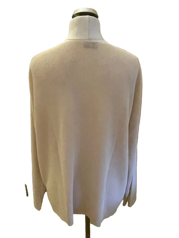 BRAND NEW MODERN RARITY CREAM FINE RIB KNIT OVERSIZE JUMPER SIZE XL