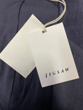 BRAND NEW JIGSAW PORTOFINO PEWTER GREY LINEN 3/4 SLEEVED JACKET SIZE 12