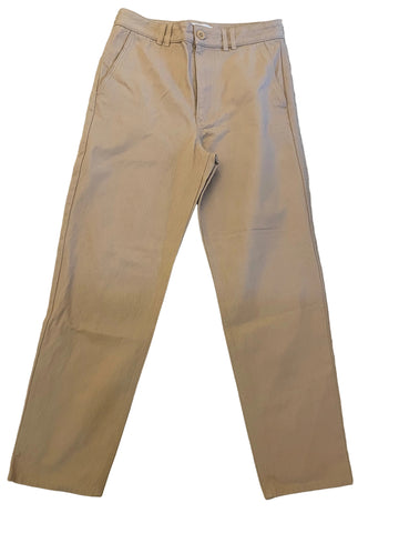 COS COTTON BLEND BEIGE TAPERED LEG HIGH RISE TROUSERS SIZE EUR 36 UK 8