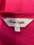 PHASE EIGHT FUCHIA PINK RELAXED FIT SHORT SLEEVED JUMPER SIZE 12